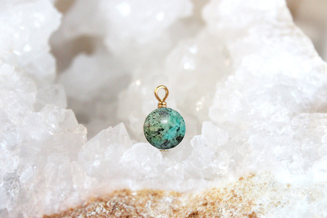 PENDENTIF TURQUOISE AFRICAINE - Calme/ Equilibre