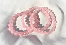 Charger l&#39;image dans la galerie, bracelet en quartz rose naturel 10mm 8mm 6mm
